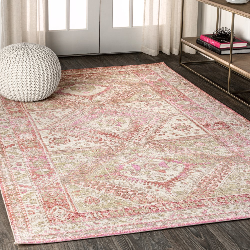 Darija Ornate Geometric Medallion Area Rug. Picture 3