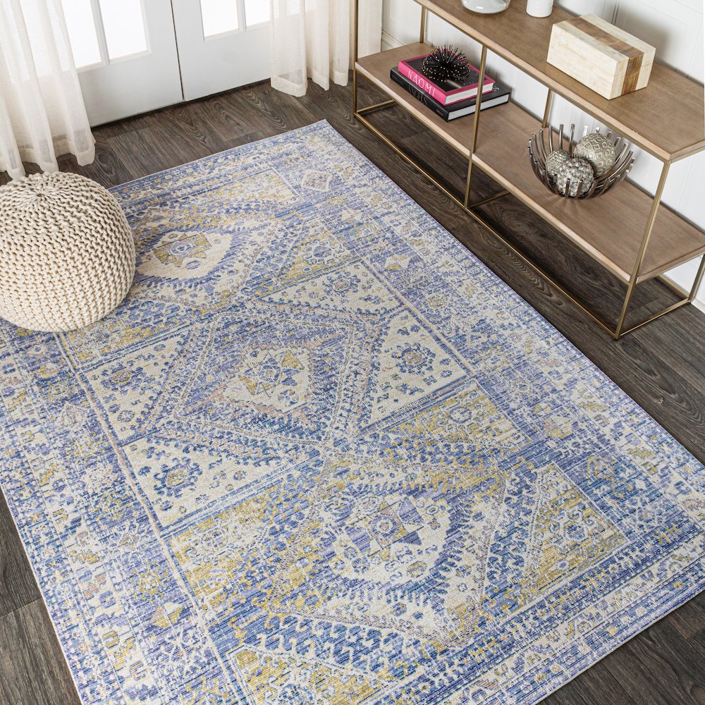 Darija Ornate Geometric Medallion Area Rug. Picture 2