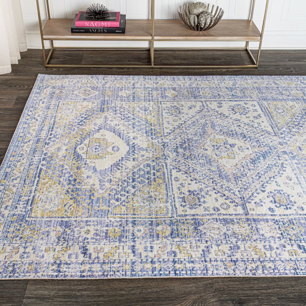 Darija Ornate Geometric Medallion Area Rug. Picture 4