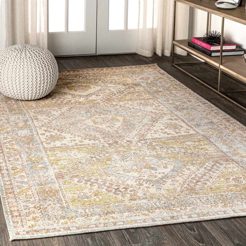 Darija Ornate Geometric Medallion Area Rug. Picture 3