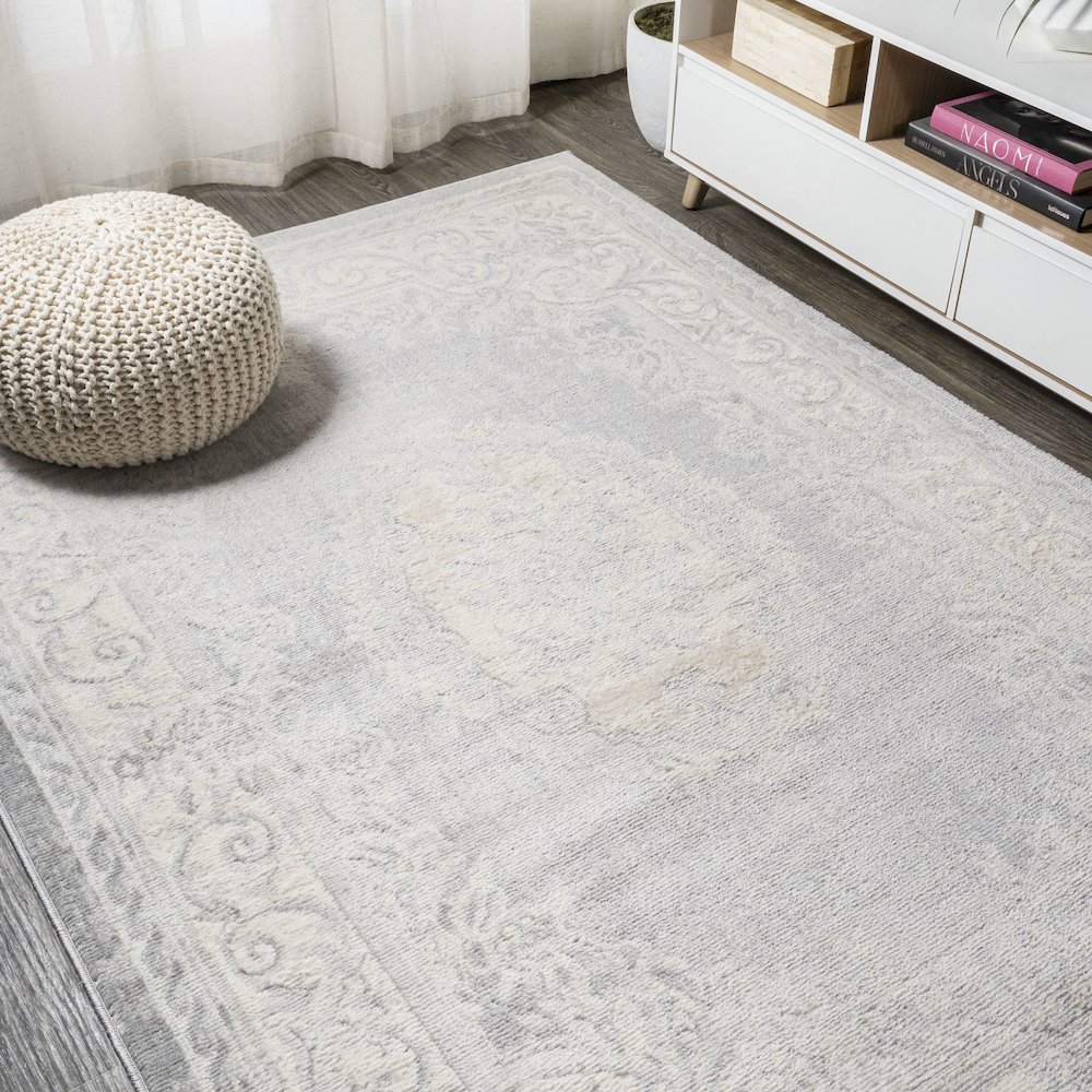 Rosalia Cottage Medallion Area Rug. Picture 4