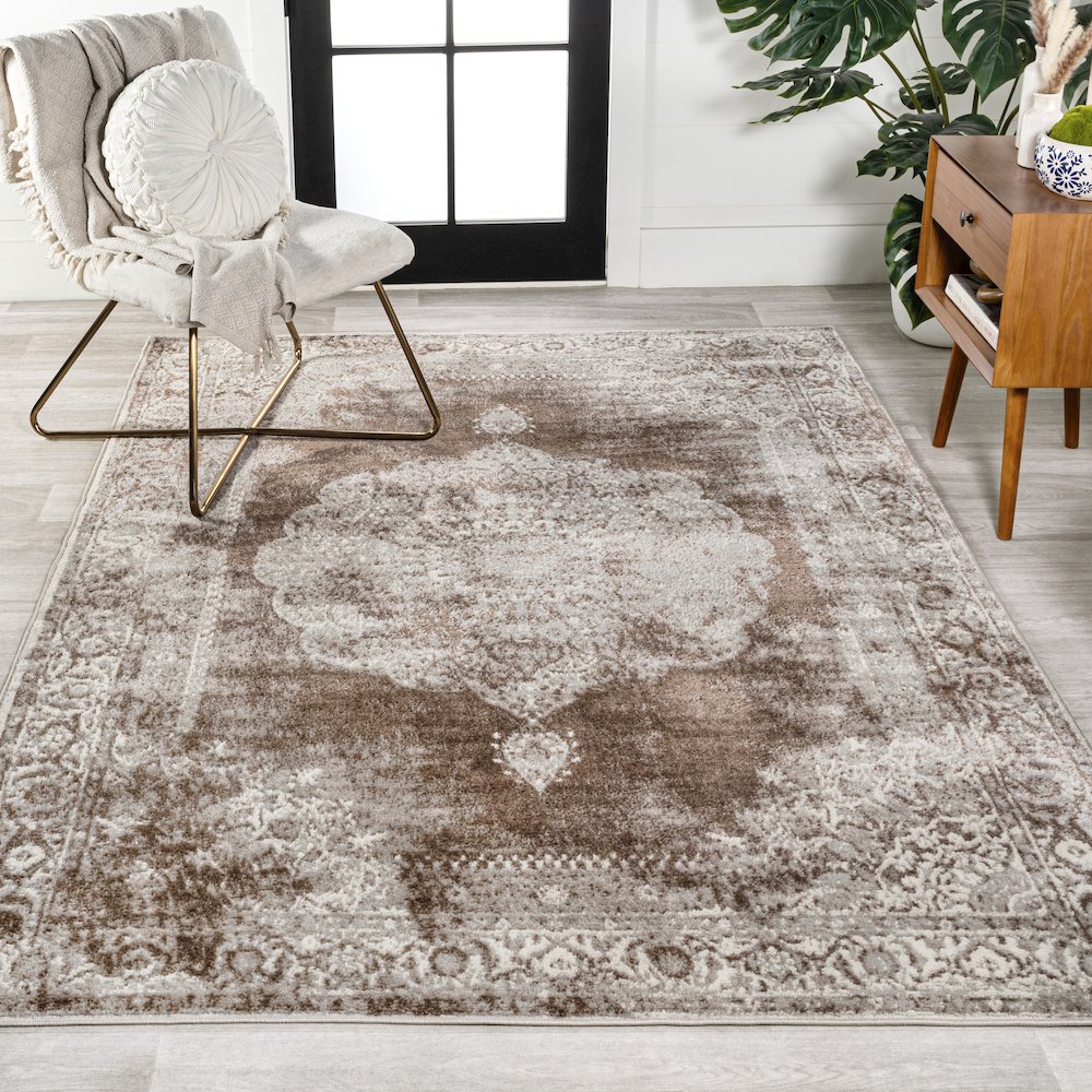 Rosalia Cottage Medallion Area Rug. Picture 2