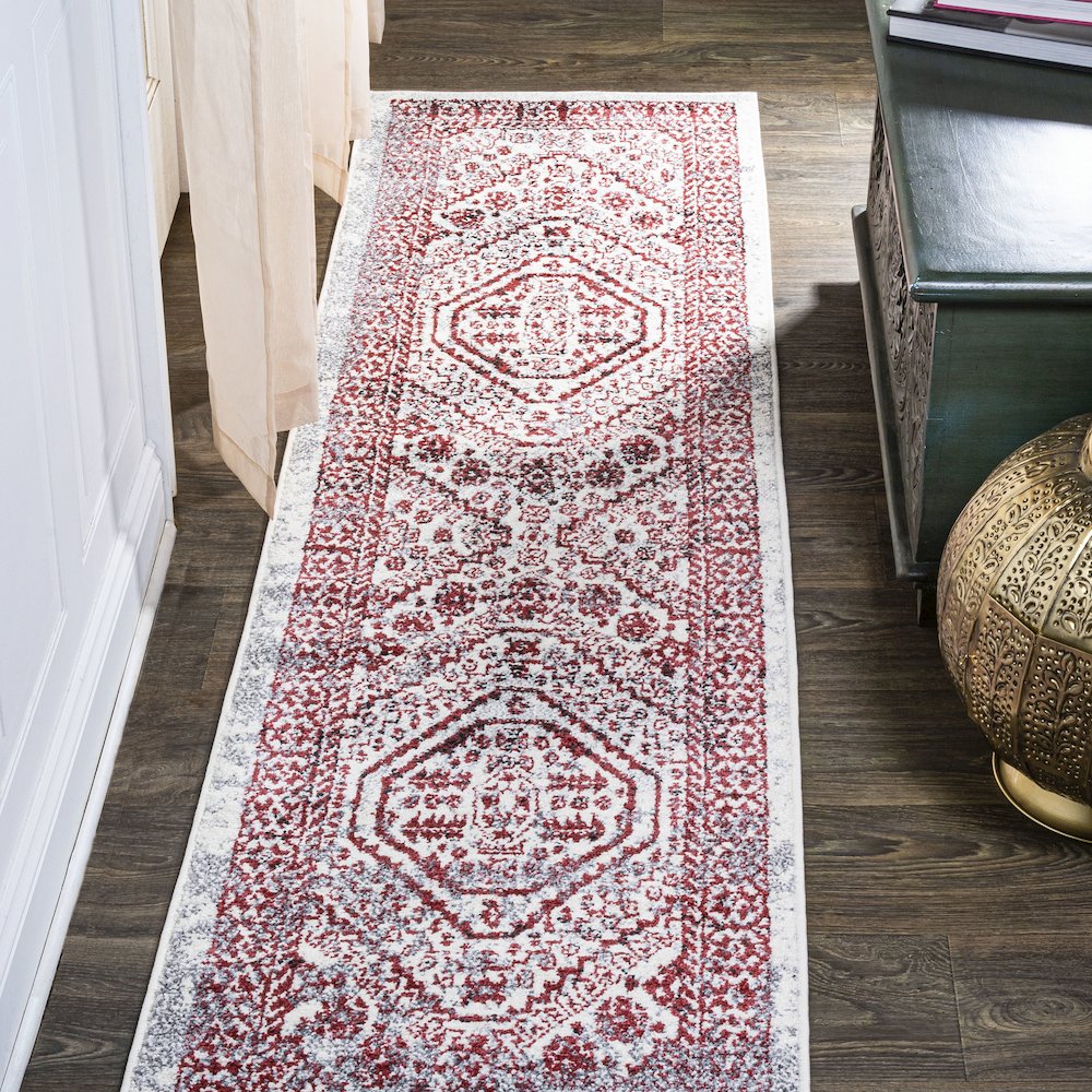 Boho Cottage Medallion Area Rug. Picture 2