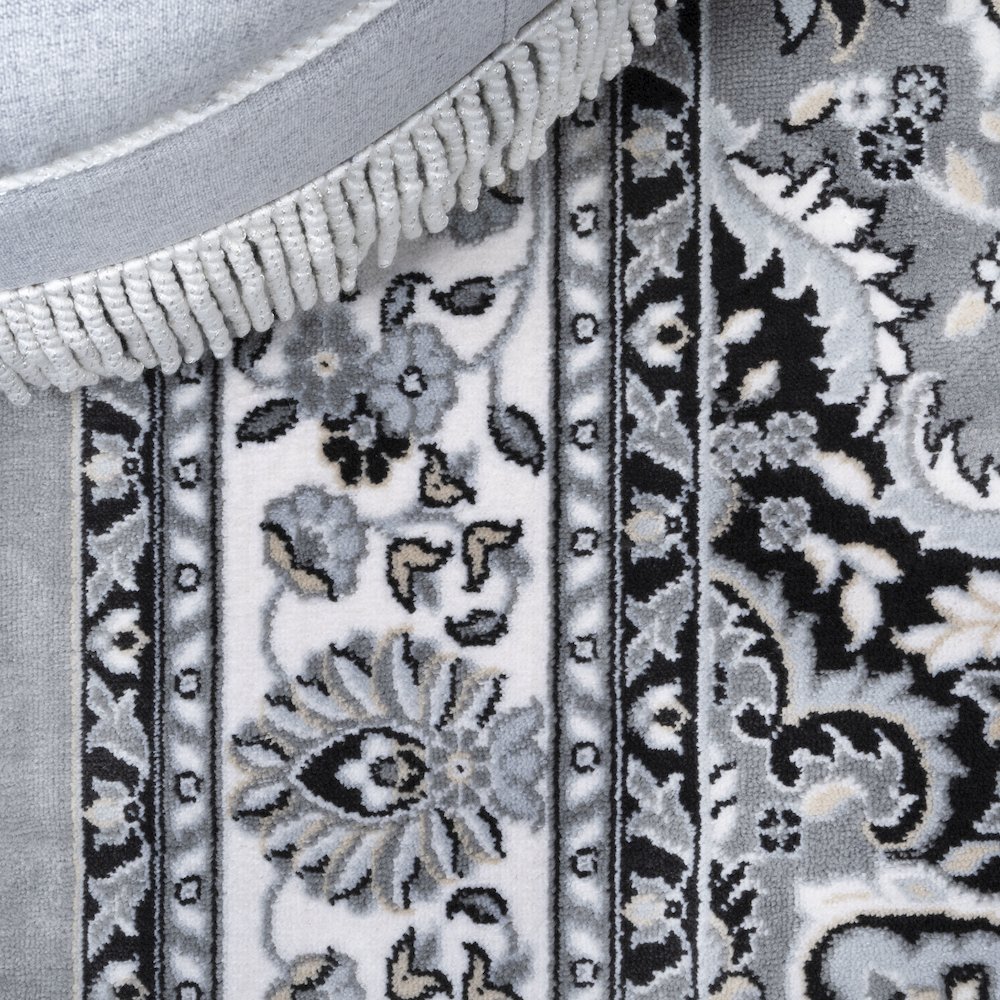 Palmette Modern Persian Floral Area Rug. Picture 4