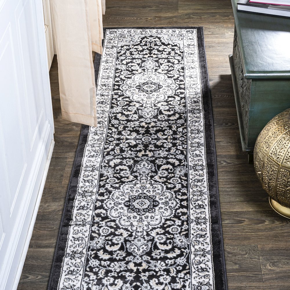 Palmette Modern Persian Floral Area Rug. Picture 2