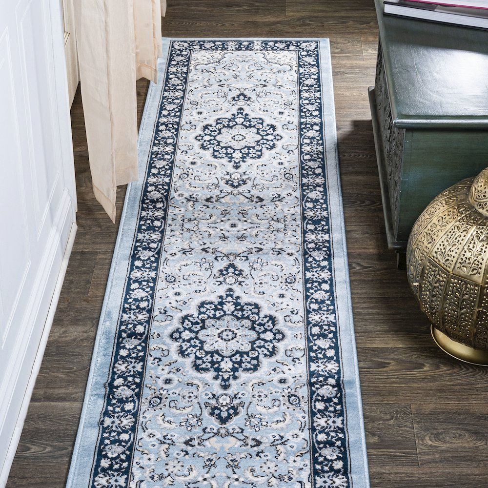 Palmette Modern Persian Floral Area Rug. Picture 2