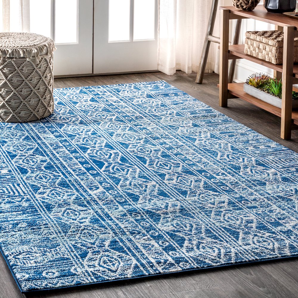Modern Persian Boho Vintage Tribal Area Rug. Picture 2