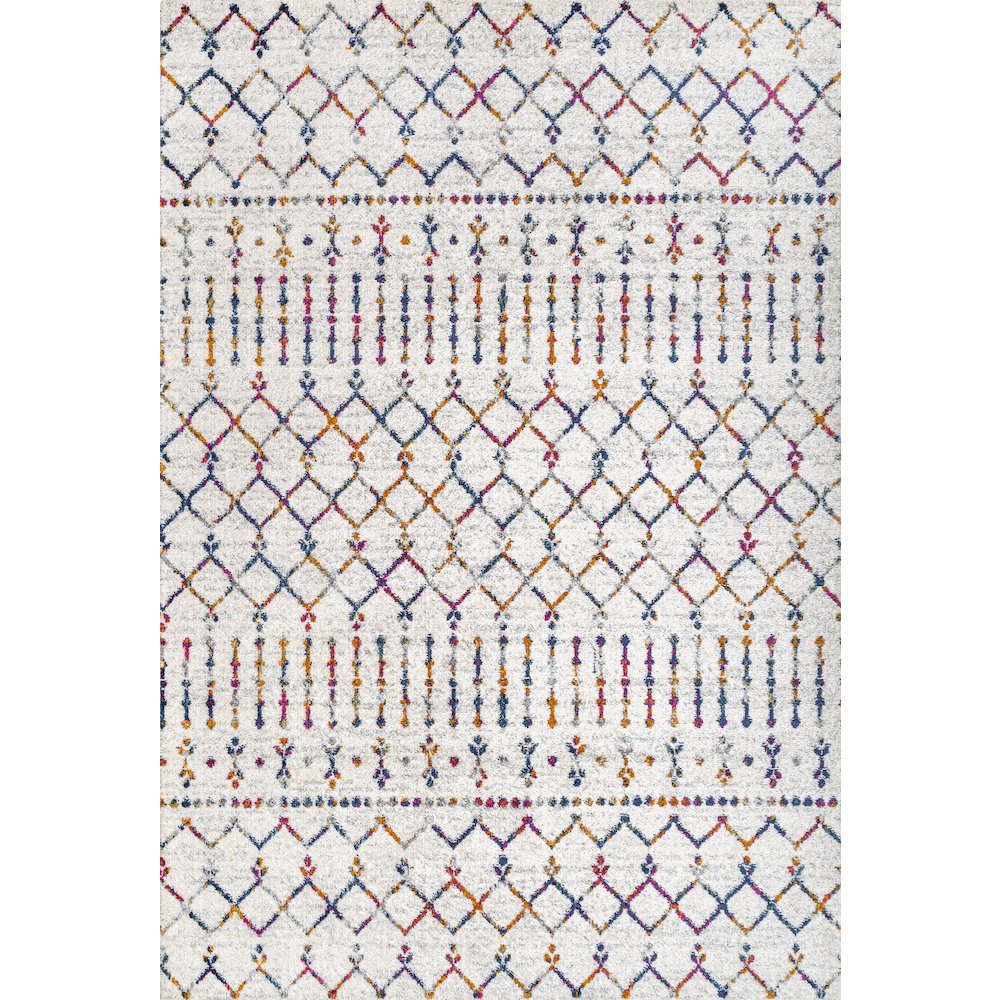 Moroccan Hype Boho Vintage Diamond Area Rug. Picture 1