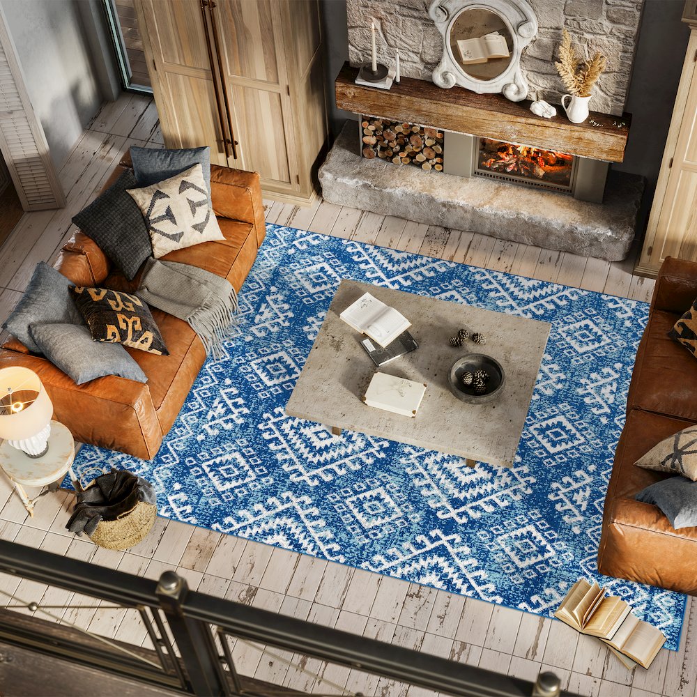 Moroccan Hype Boho Vintage Tribal Area Rug. Picture 4