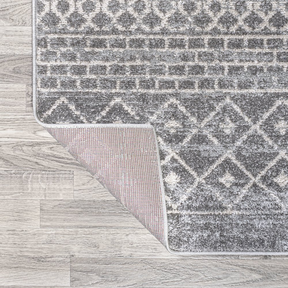 Arta Moroccan Vintage Geometric Rug Area Rug. Picture 6
