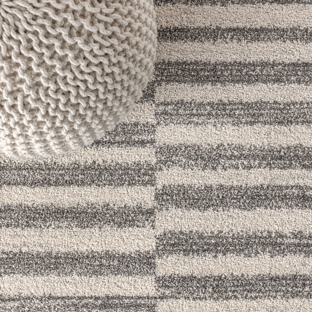 Lyla Offset Stripe Area Rug. Picture 6