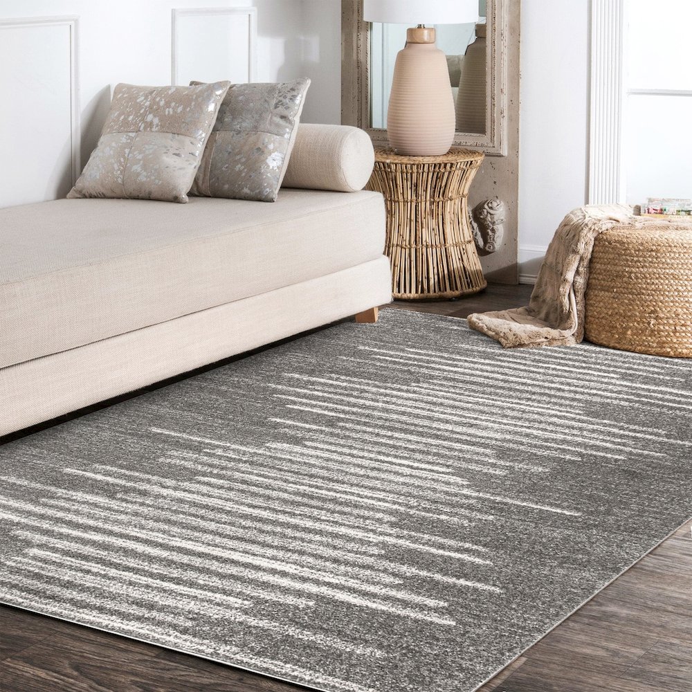 Aya Berber Stripe Geometric Area Rug. Picture 10