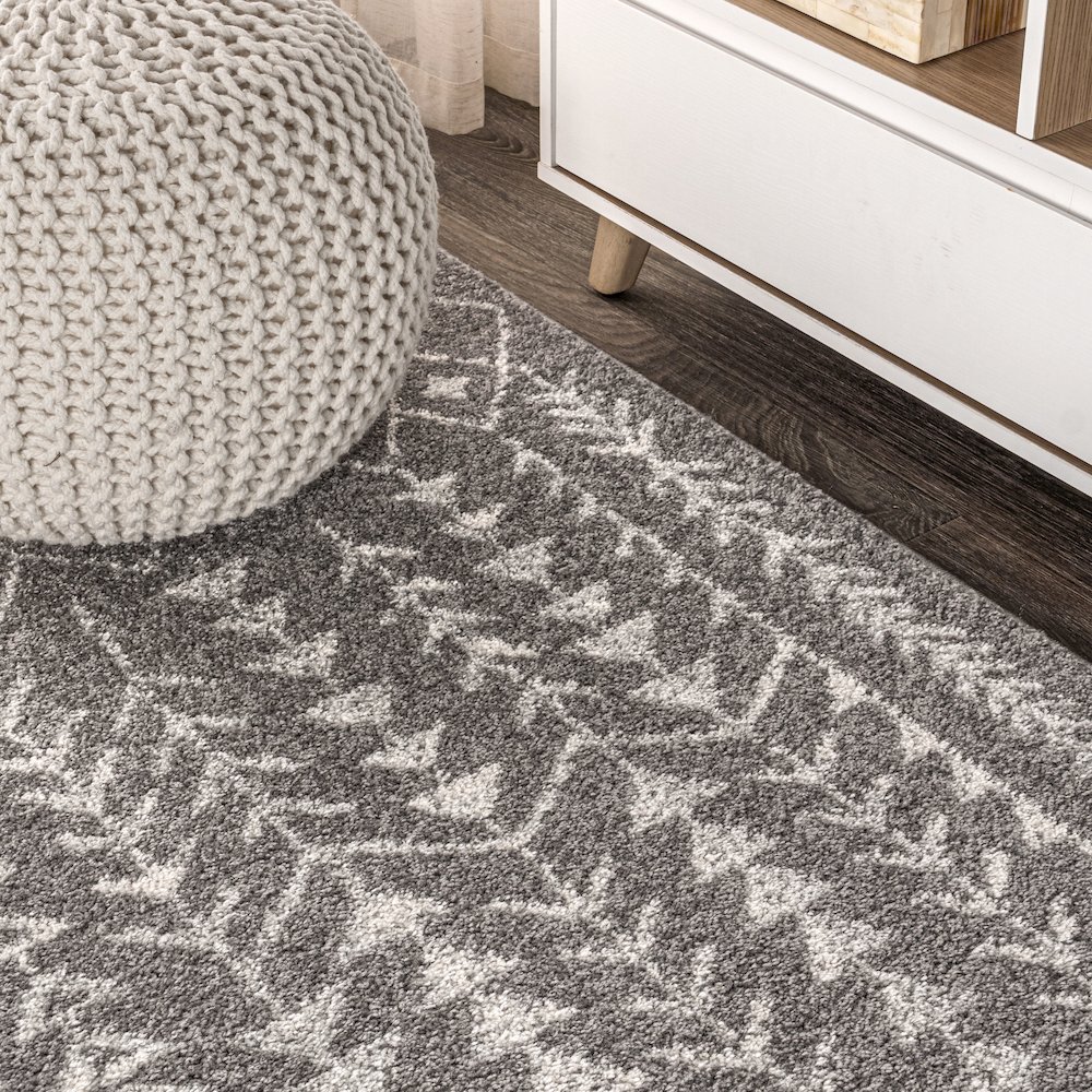 Ziri Moroccan Geometric Area Rug. Picture 8