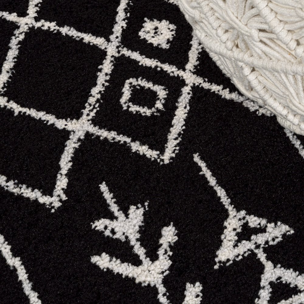 Ziri Moroccan Geometric Area Rug. Picture 4