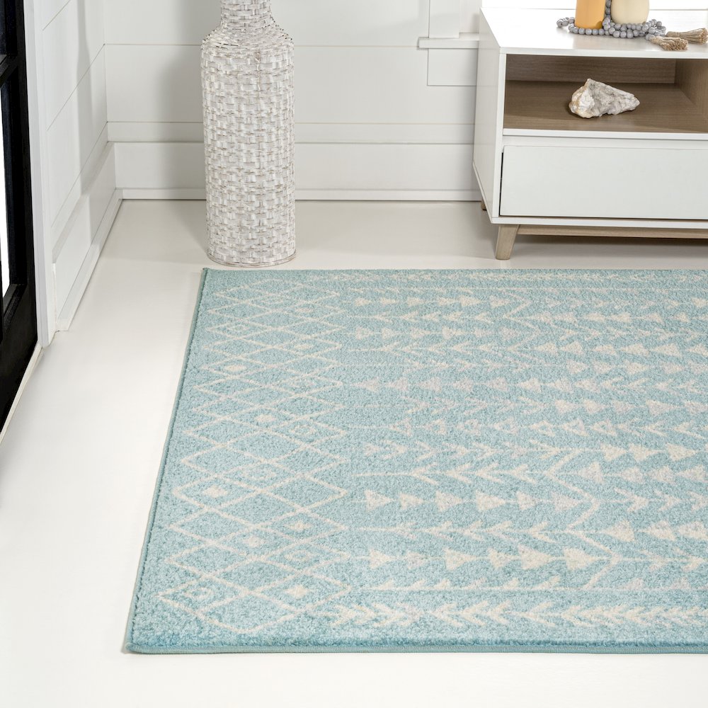 Ziri Moroccan Geometric Area Rug. Picture 1