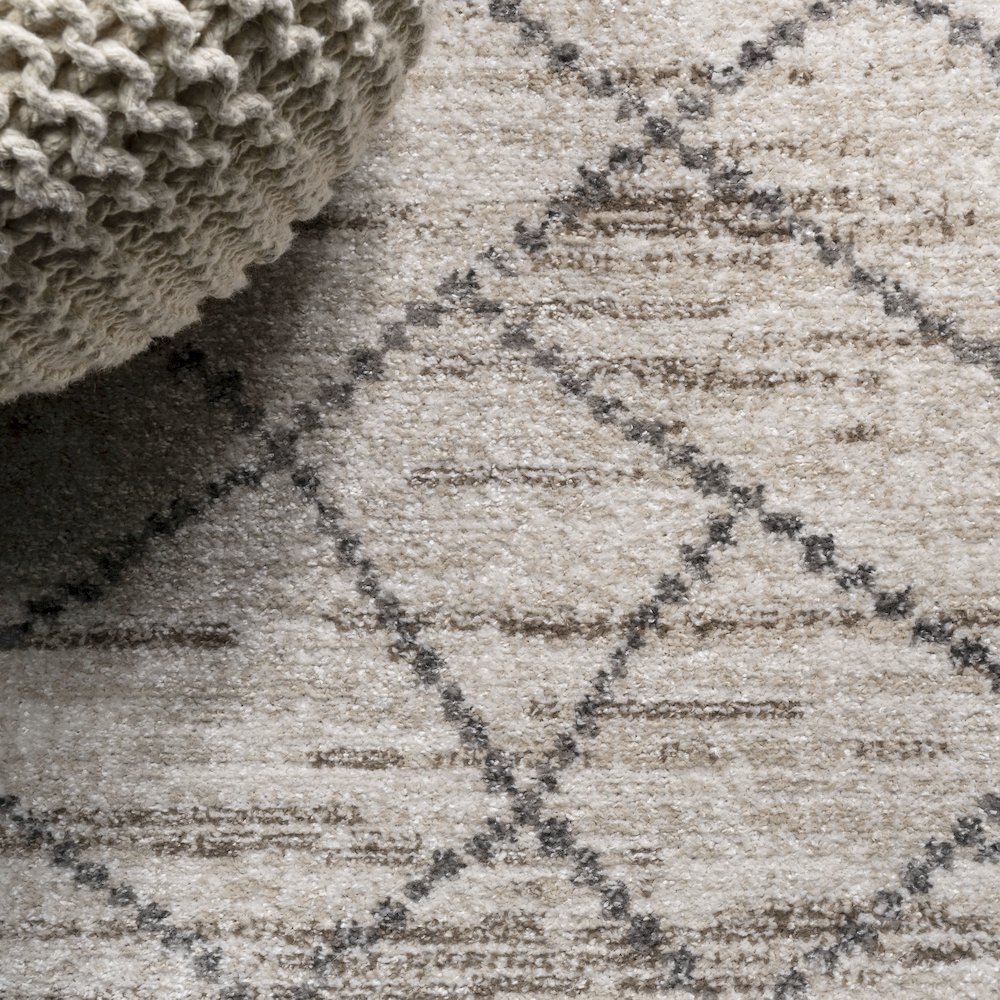 Asilah Moroccan Modern Diamond Area Rug. Picture 4