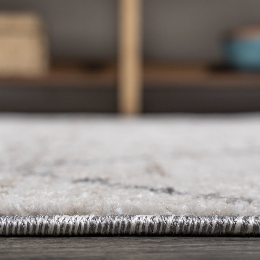 Asilah Moroccan Modern Diamond Area Rug. Picture 9