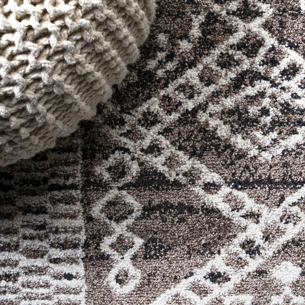 Tayri Modern Tribal Geometric Area Rug. Picture 4