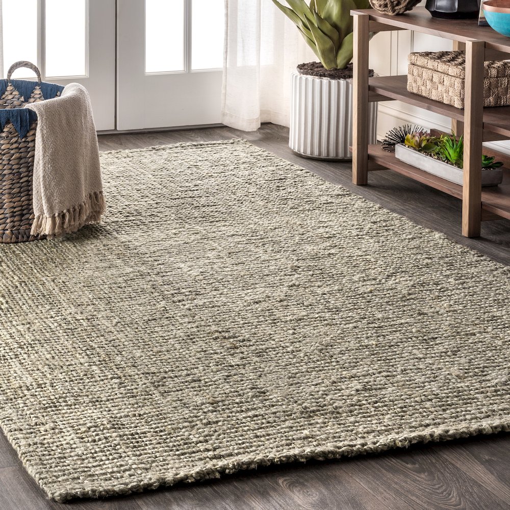 Pata Hand Woven Chunky Jute Area Rug. Picture 2