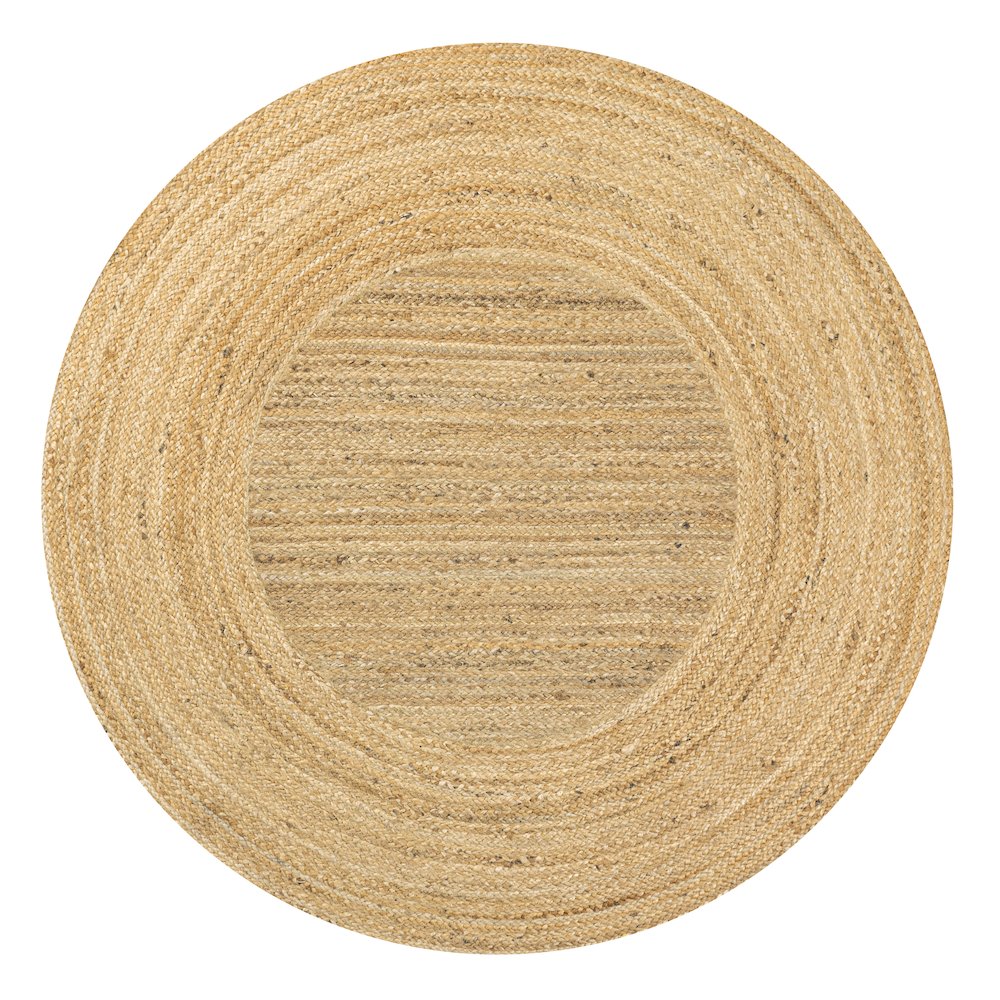Harmony Boho Jute Circle Area Rug. Picture 1