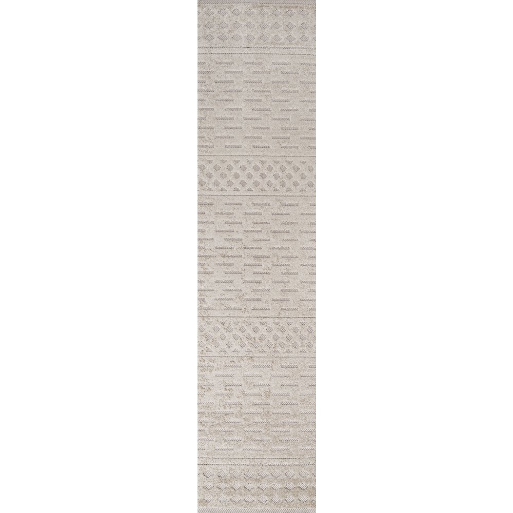 Xlendi High-Low Pile Moroccan Geometric Indoor/Outdoor Area Rug. Picture 1