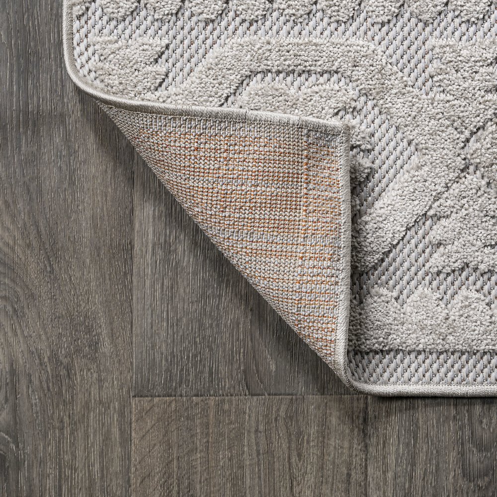 Citta High-Low Pile Mediterranean Tile Area Rug. Picture 3