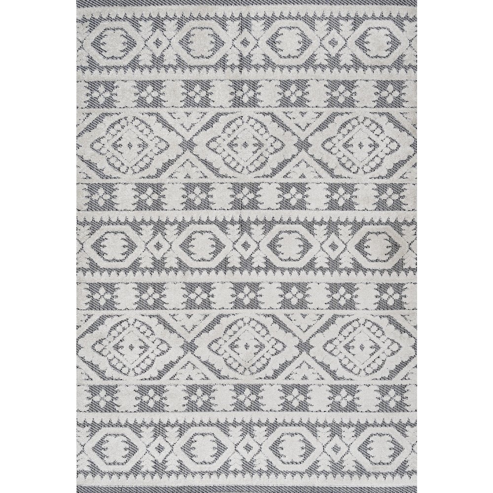 Citta High-Low Pile Mediterranean Tile Area Rug. Picture 1