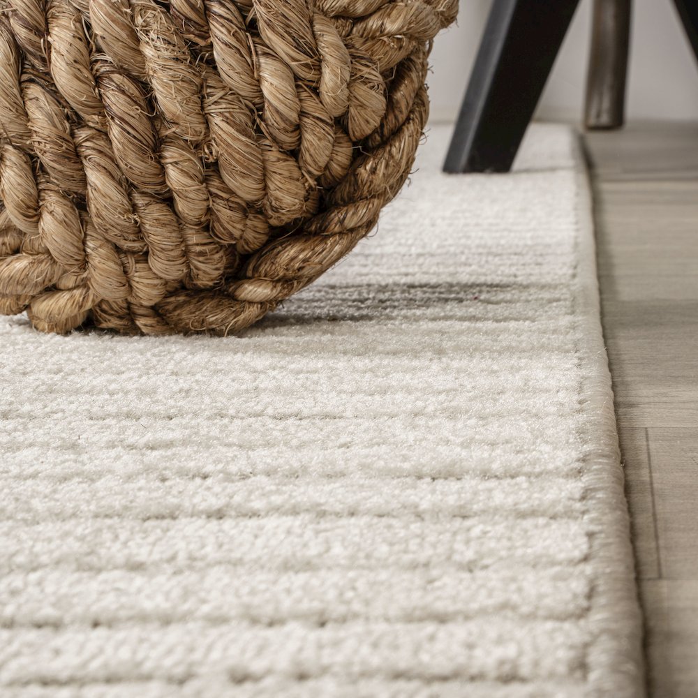 Skagen Minimalist Curve Geometric Area Rug. Picture 8
