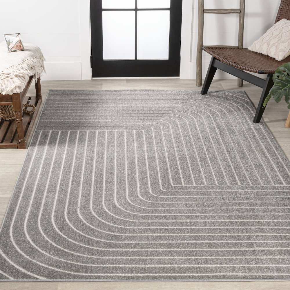 Odense Minimalist Angle Geometric Area Rug. Picture 4