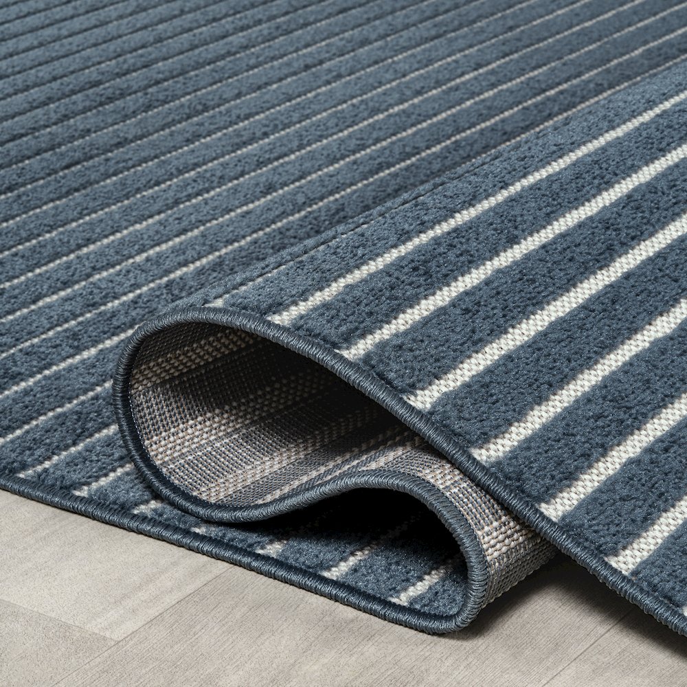 Aarhus Minimalist Scandi Striped Area Rug. Picture 9