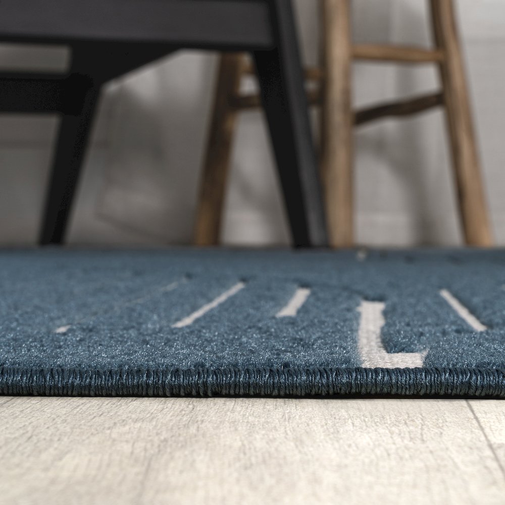 Nordby Geometric Arch Scandi Striped Area Rug. Picture 8