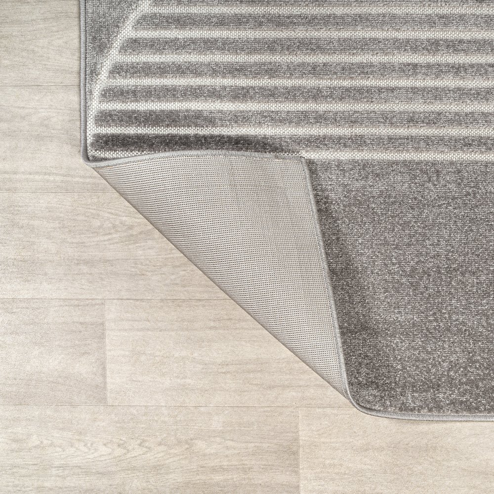 Nordby Geometric Arch Scandi Striped Area Rug. Picture 4