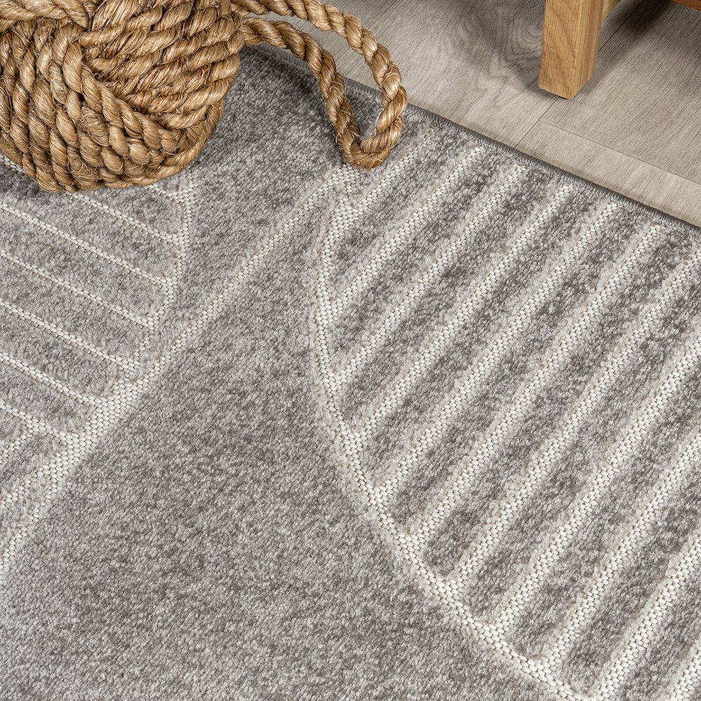 Nordby Geometric Arch Scandi Striped Area Rug. Picture 5
