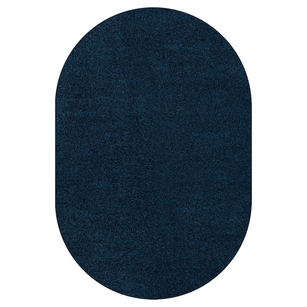 Haze Solid Low Pile Area Rug Navy. Picture 1