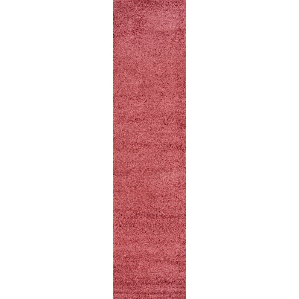 Haze Solid Low Pile Area Rug Red. Picture 1