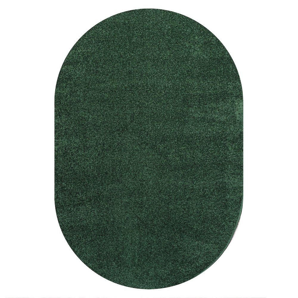 Haze Solid Low Pile Area Rug Emerald. Picture 1