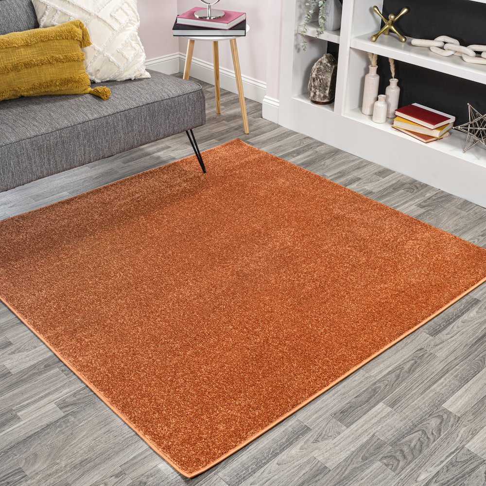 Haze Solid Low-Pile Area Rug. Picture 11