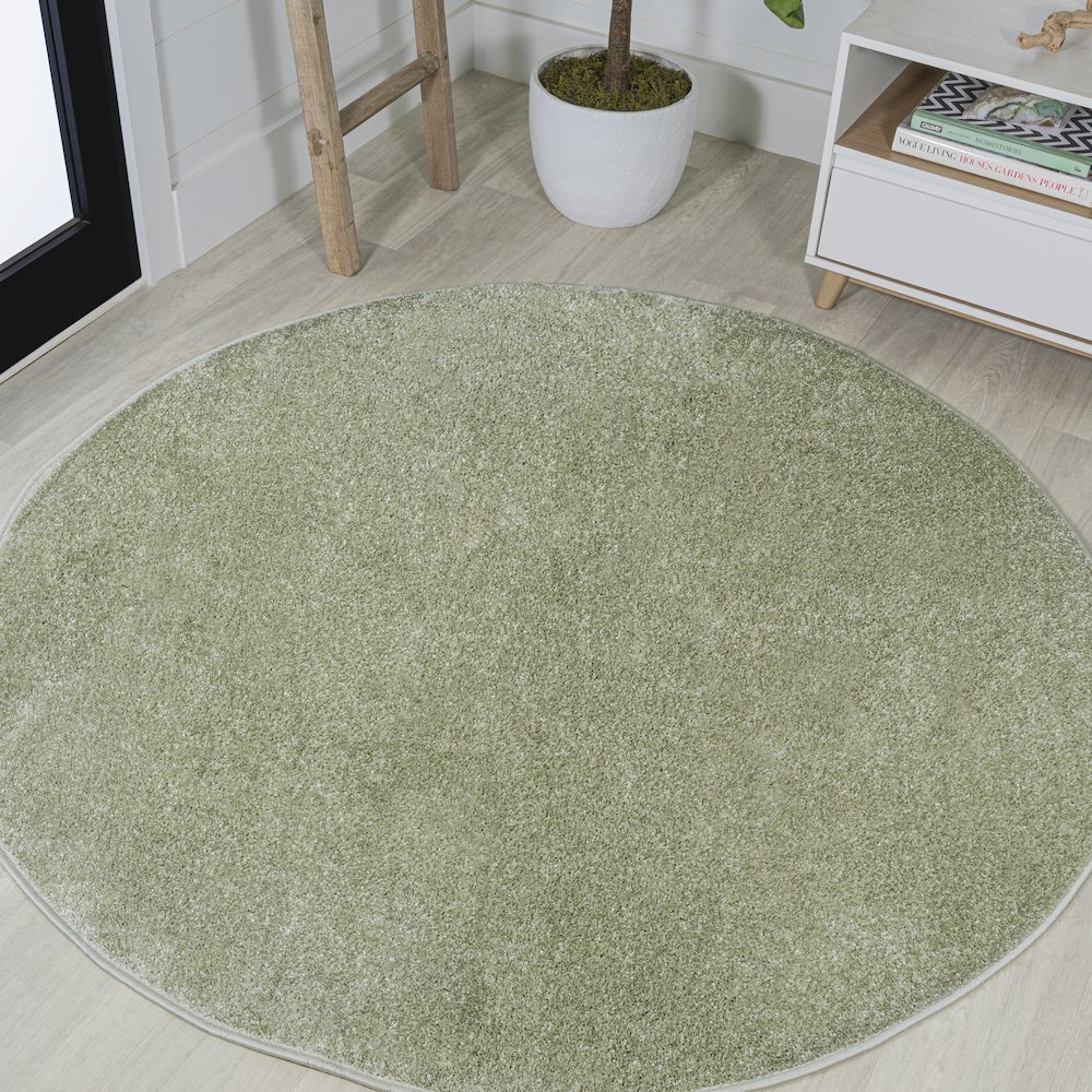 Haze Solid Low-Pile Area Rug. Picture 6