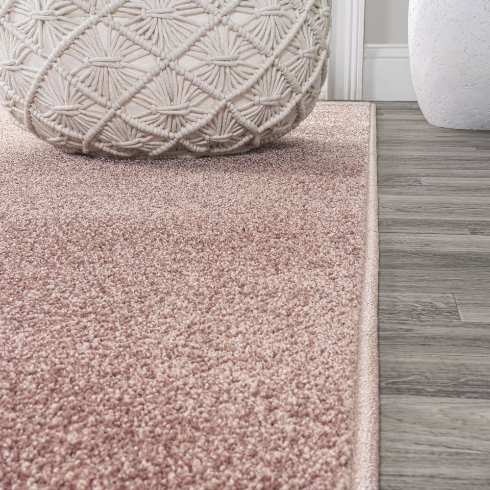 Haze Solid Low Pile Area Rug Pink. Picture 5