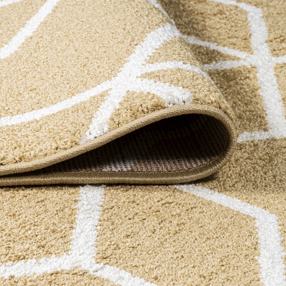 Tumbling Blocks Modern Geometric Area Rug. Picture 9