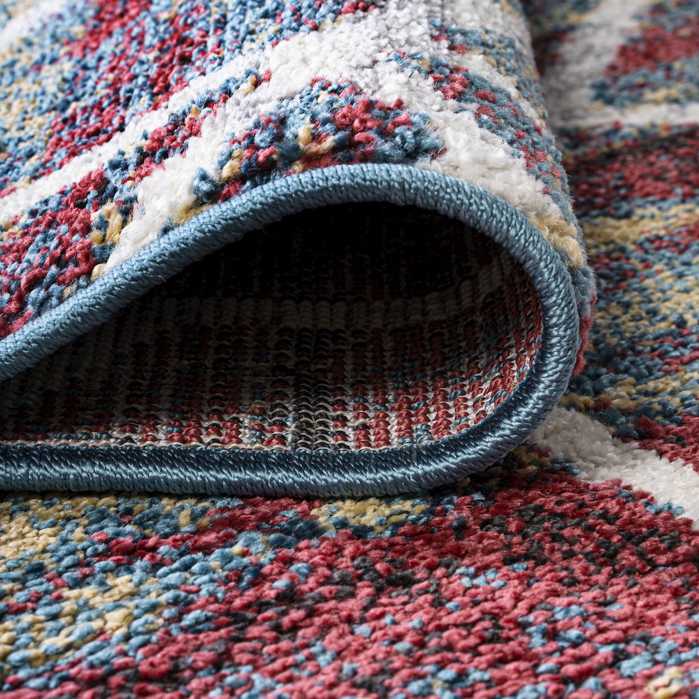 Tumbling Blocks Modern Geometric Area Rug. Picture 9