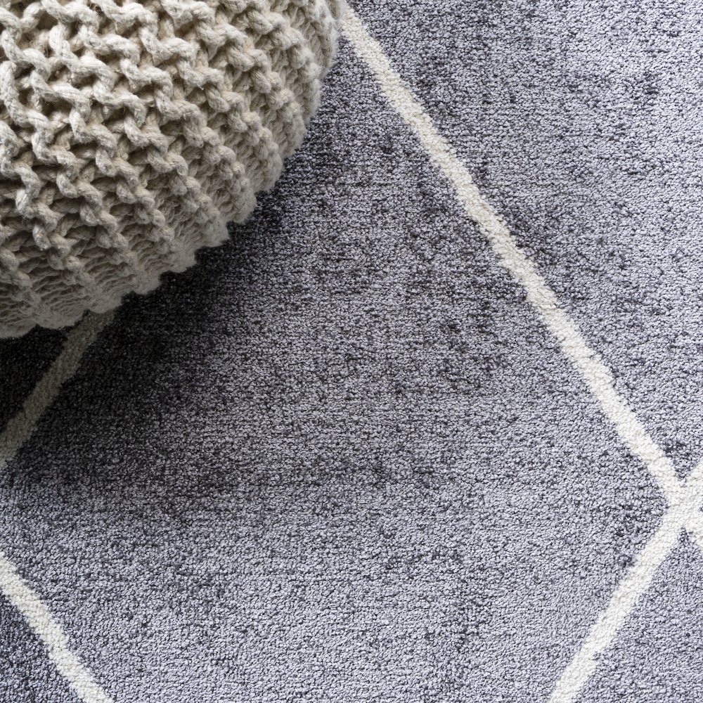 Cole Minimalist Diamond Trellis Area Rug. Picture 4