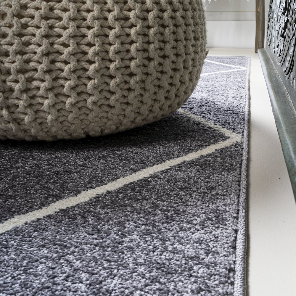 Cole Minimalist Diamond Trellis Area Rug. Picture 7