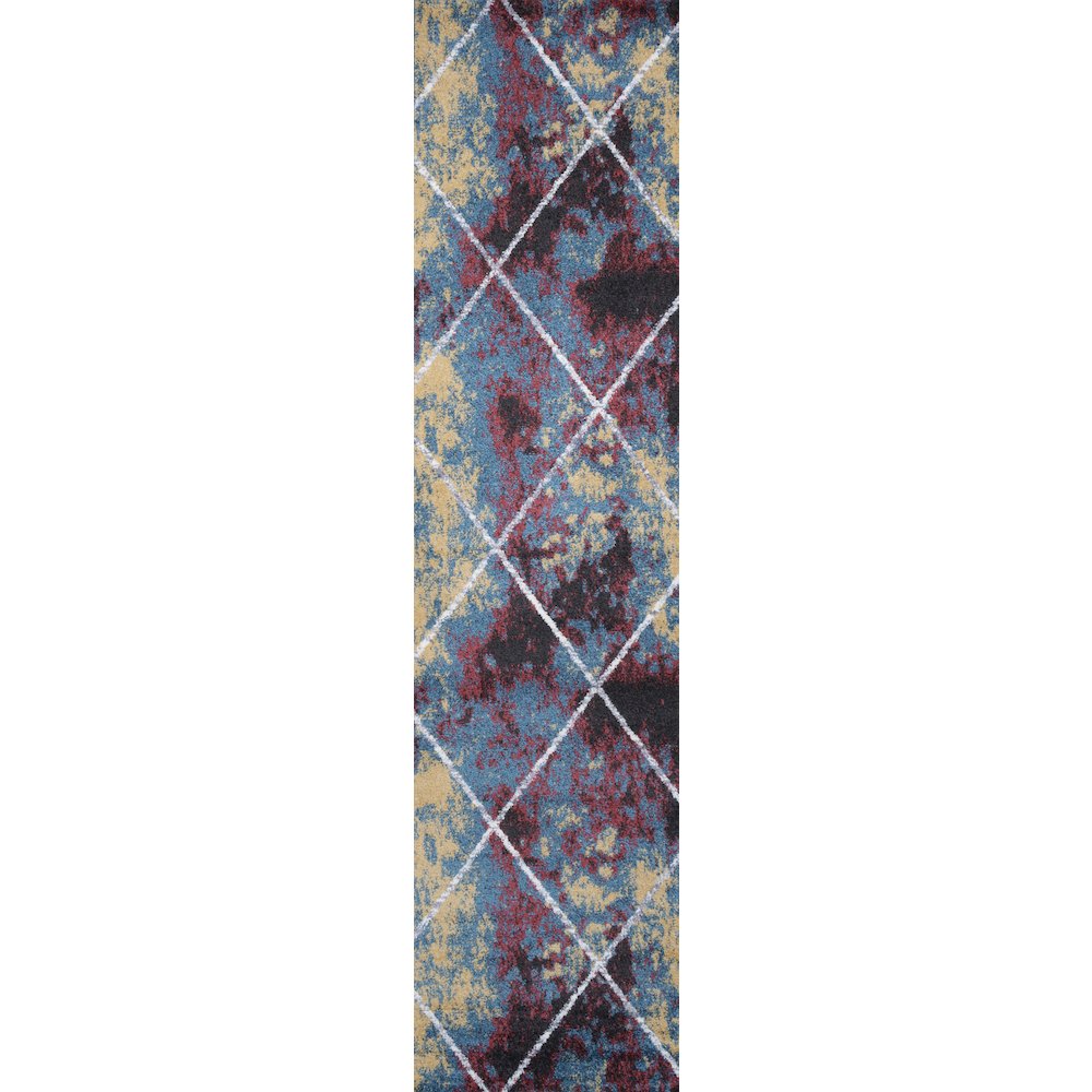 Cole Minimalist Diamond Trellis Area Rug. Picture 1
