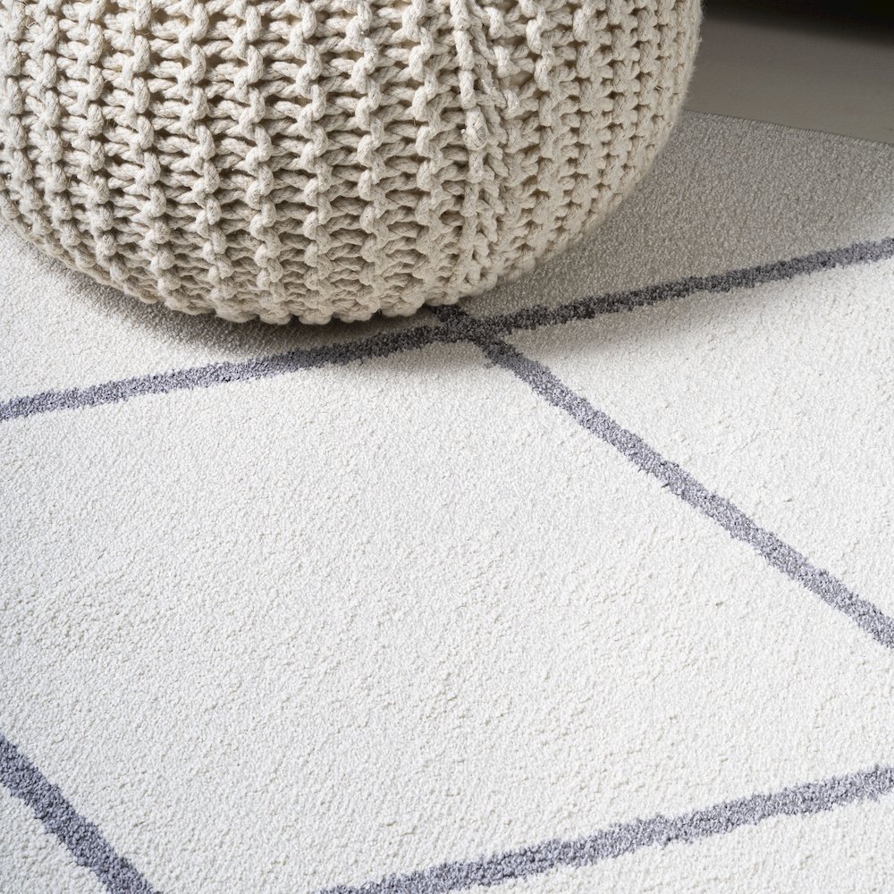 Cole Minimalist Diamond Trellis Area Rug. Picture 5