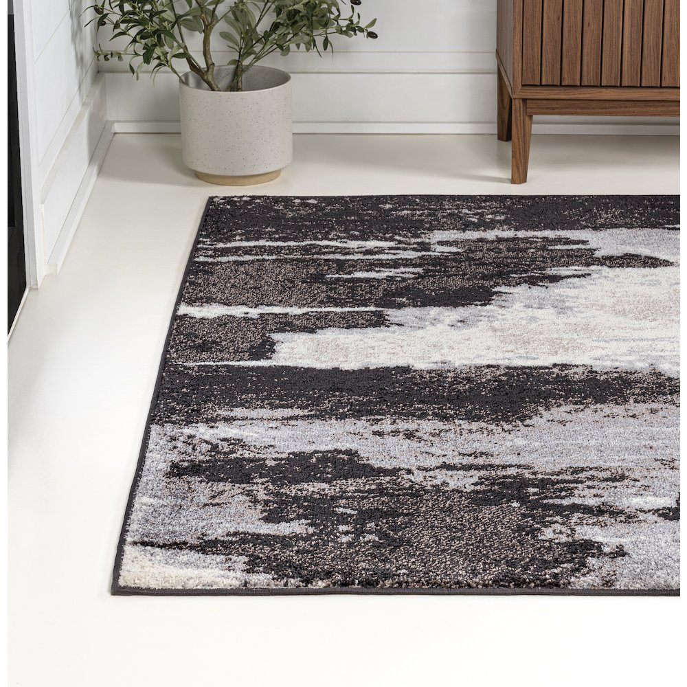 Zoe Contemporary Bohemian Abstract Marble Area Rug. Picture 4