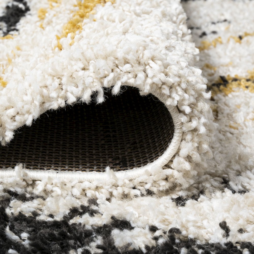 Nova Modern Bold Strie Shag Area Rug. Picture 8