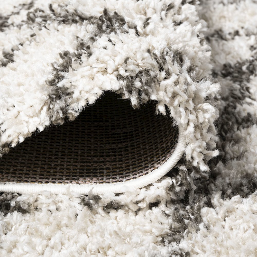 Algaida Moroccan Diamond Shag Area Rug. Picture 8