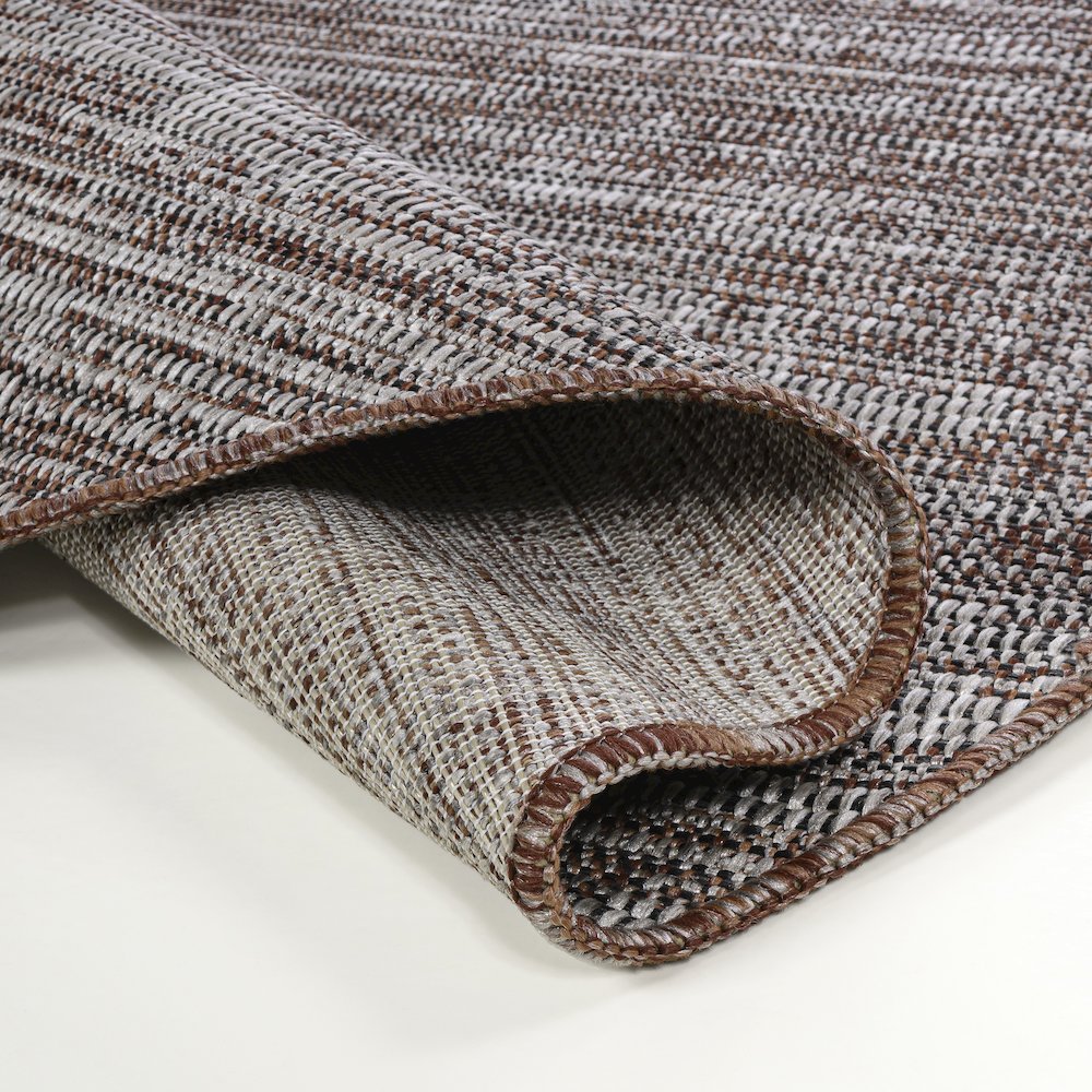 Callan Modern Rustic Abstract Beige  Indoor/Outdoor Shaped  Rug. Picture 3