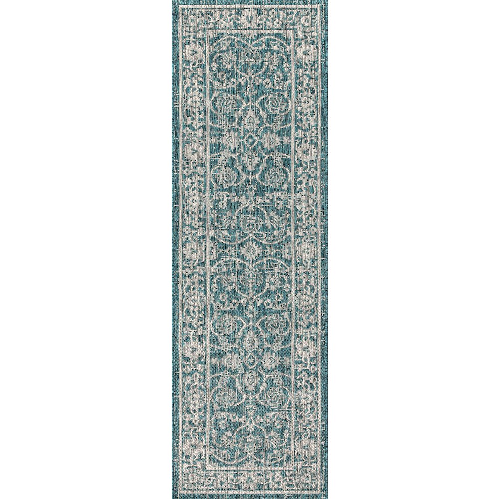 Palazzo Vine And Border Textured Weave Indoor/Outdoor Area Rug. Picture 1